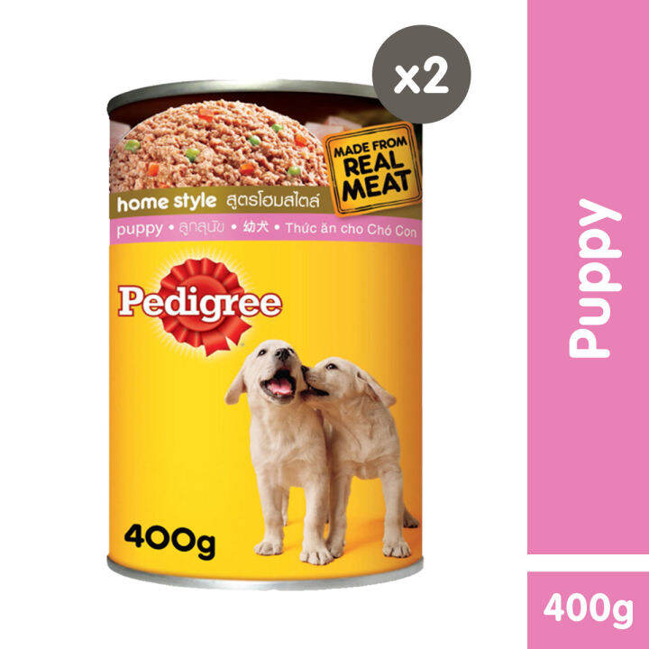PEDIGREE Canned Dog Food for Puppy Wet Puppy Dog Food (2Pack), 400g