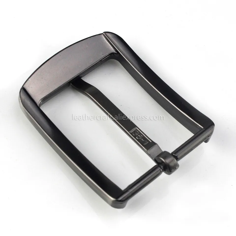 Silver Metal Belt Buckle Double Bar Buckle 35mm Adjuster Buckle