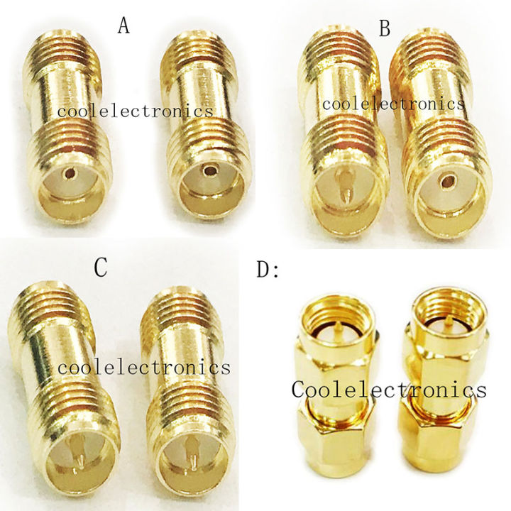 2pcs-sma-female-to-sma-female-rp-sma-female-sma-male-rf-coax-cable-adapter-connector