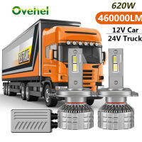 OVEHEL H7 LED Canbus หลอดไฟ H4 LED ไฟหน้า620W 4LM H11 HB4 9006 ‑ 9005 Auto Moto CSP 12V รถ3570ชิป24V สำหรับรถบรรทุก