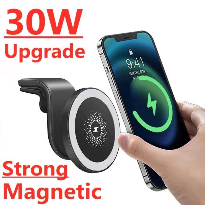 30W Car Wireless Charger Air Vent Lazada.co.th