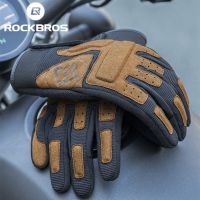 ROCKBROS Summer Autumn Motorcycle Gloves Breathable Bicycle Gloves Shockproof Motorcycle Touch Screen Gloves Cycling Gloves