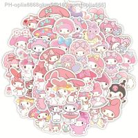 40PCS Kawaii My Melody Anime Stickers Decal Laptop Guitar Motorcycle Phone Luggage Car DIY Cartoon Sticker For Kids Toys