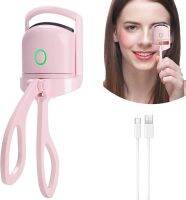 ♘ Quick Heating amp Heated Eyelashes Curler Electric Eyelash Curlers with 2 Level Temp USB Rechargeable Long-Lasting Beauty Tools