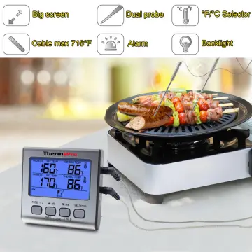 TP01H Digital Instant Read Meat Thermometer for Grilling Cooking BBQing  Smoking and Oven with Backlight