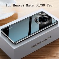 ✷ Transparent Tempered Glass Cover Skin for Huawei Mate 30 Case Metal Frame for Huawei Mate 30Pro Shell Bag free Screen Protector