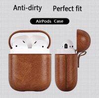 [SOSO 3C accessories] ซองหนัง PU สุดหรูสำหรับ Airpods Pro ฝาครอบป้องกันพร้อมหัวเข็มขัดป้องกันการสูญหาย Air Pods 2 1 3หูฟัง Earpods Fundas