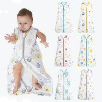 Baby Summer Sleeping Bag Newborn Sleepsacks with Zipper Boys Girls Sleeveless Slaapzak Anti-kick Quilt Saco De Dormir Para Bebe