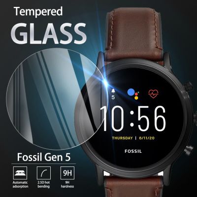 9H Premium Tempered Glass For Fossil Gen 5 Smartwatch Screen Protector Film Accessories Nails  Screws Fasteners