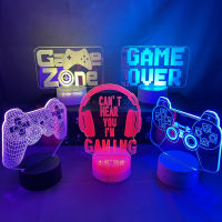 20213D Night Light Lamp Gaming Room Desk Setup Decor table Game Console Icon Logo Sensor Light Kids Child Bedside Gift Birthday Xmas