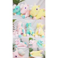 DL ตุ๊กตาผ้าห่ม   unicorn ของขวัญ ผ้าห่มนิ่ม หมอนผ้าห่ม