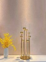 2/5/6/10pcs Metal Candelabras 91 CM Height 8 Arms Candle Holders Luxury Wedding Table Centerpiece Candlesticks Home Decoration