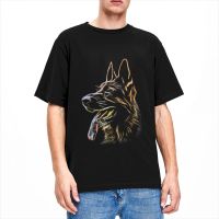 Crazy German Shepherd Dog T-Shirt Men Womens Round Collar Cotton Short Sleeve Tees Birthday Gift Clothes