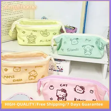 Extra Large Embroidered Pencil Case