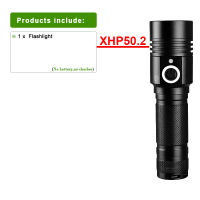 Powerful XHP199 LED Flashlight Torch Light Built-in 11400 mAh Battery USB Rechargeable Tactical Flash light High Power Work Lamp