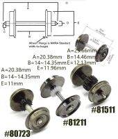 } “{》ล้อรถไฟกระแสตรง1/87ล้อลาก2ชิ้น,หัวรถจักรไฟฟ้าเกียร์1:87รถไฟโมเดลสากลดัดแปลง81511 81221 80723 81605