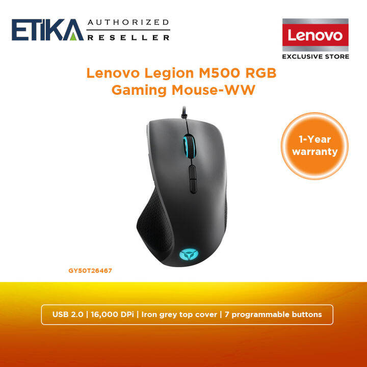 Lenovo Legion M500 RGB Gaming Mouse | Upto 16,000 DPI | GY50T26467 | Lazada