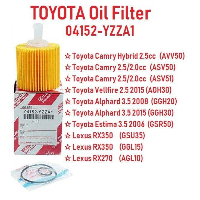 Toyota Oil Filter ( 04152YZZA1 ) For Toyota Estima, Vellfire, Alphard