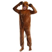 2023 New Halloween Mens Long Haired Lion Bodysuit Animal Costume Role Playing Cos Halloween Stage Performance Clothing