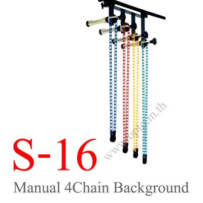 S-16 Manual 4Chain Background Stand Set Backdrop