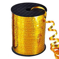 Balloon Wrapping Craft Festival Roll Flowers Decor Gift Metallic Shiny Ribbon