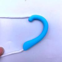 2Pcs Silicone earhook anti-leather pain rope earmuffs Repeatable washable silicone earmuffs