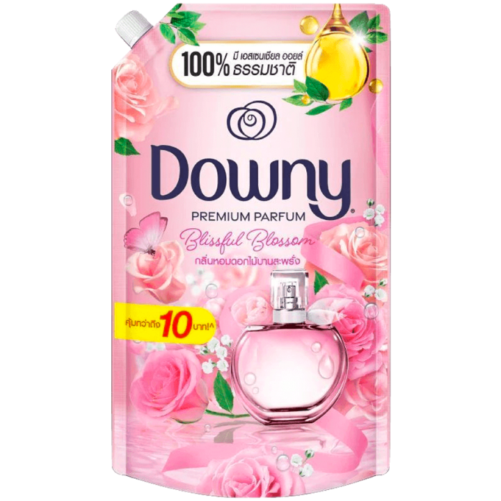 fernnybaby-1200ml-น้ำยาปรับผ้านุ่ม-ดาวน์นี่-downy-ดาวน์นี่-สูตรเข้มข้นพิเศษ-ดาวนี่-ถุงใหญ่-สีพีช-ดอกไม้บานสะพรั่ง-1200-มล