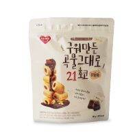 ?สินค้าขายดี? [ครีมช็อกโกแลต]ขนมเกาหลี GRAIN CRISPY ROLL 곡물그대로 ทำจากธัญพืช 21ชนิด สอดไส้ครีมชีสบรรจุ คริสปี้โรลเกาหลี ขนาด 80 กรัม