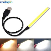 【YF】❅﹍❈  100x8mm 3.7V 5V COB Chip 2W Warm Color with USB Plug Battery Dimmable Strip Bulb 100mm