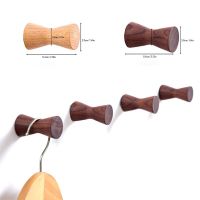 Wood Clothes Hanger Hook For Home Wall Mounted Suction Cup Hook Decorative Key Hat Storage Holder Bathroom Kitchen Accessories Picture Hangers Hooks