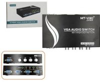 VGA SWITCH IN 4 OUT 1 + Audio(VGA7001) ใช้สำหรับรวมสัญญาณภาพ VGA เข้า 4 ออก 1 ไม่ต้องมีไฟเลี้ยง