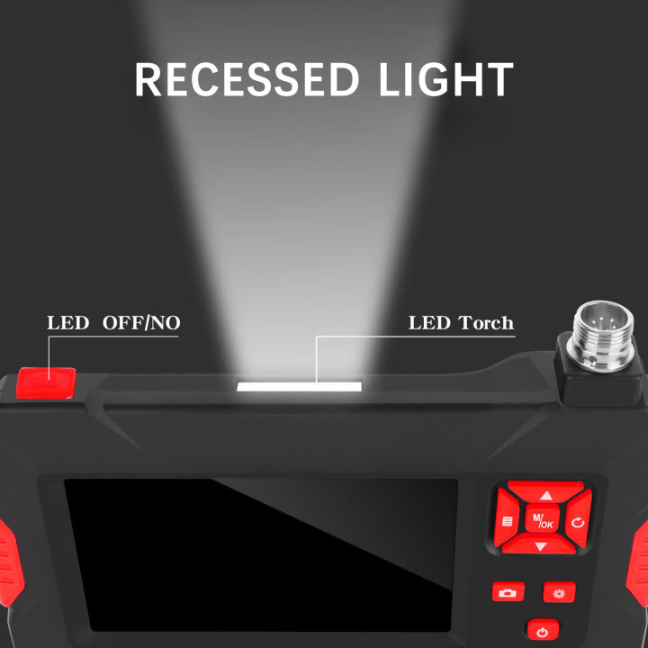 kkmoon-กล้องเอนโดสโคปอุตสาหกรรมพร้อมกล้องตรวจสอบยานยนต์8มม-ไฟ-led-กันน้ำหน้าจอ4-3นิ้ว1080p-กล้องดิจิตอล-borescope-ความละเอียดสูง