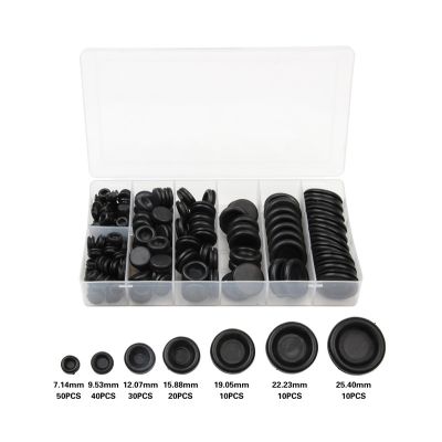 【hot】 170pcs Rubber Grommet Hole Plug Set Retaining Car Electrical Wire Gasket Cylinder Pipe