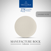 Villeroy &amp; Boch - Manufacture Rock blanc จานพอร์ซเลน สีขาว 28.5 ซม. - วิลเลรอย แอนด์ บอค