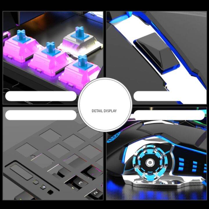 rgb-gaming-keyboard-และ-backlit-mouse-set-km600-usb-wired-gamer-mouse-and-keypad-combo-blue-switch-for-desktop-computer