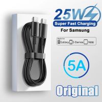 Original 25W Fast Charging Cable For Samsung Galaxy S23 S22 S21 S20 Ultra Plus FE USB Type C Note 20 10 A54 A53 Quick Data Cable