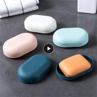 Drain Soap Box Pp Creative Portable Soap Box Toilet Cute Storage Soap Rack Bathroom Products Soap Soap Box Anti-falling Delicate Soap Dishes