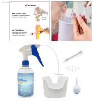 ⊕ Earwax Removal Kit Ear Wax Washer Cleaner Tool With Squeeze Bulb Syringe Ear Wash Basin Irrigation Ear Pick Cleaning Set