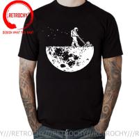 Lunar Cleaner T Shirt Men Funny Digging The Moon The Walking Astronaut Print T Shirts Casual Tshirt Male Dunking T-Shirt