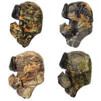 Men Women Winter Hunting Hat Bionic Camouflage Hiking Cap Outdoor Hunting Thermal Warm Cap Ear Windproof