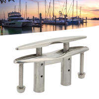 6in Pull Up เรือ Cleat 316 สแตนเลส Heavy Duty Marine Dock Cleat พร้อม Locknuts สำหรับ Yacht