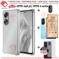 (4 in 1)For OPPO A98 A78 A58 A17 A17K A57 A77 A57S A77S A96 A76 A36 A95 A16K A16 A16S A15 A15S A12 A5S A3S A31 A74 A94 A54 คสโทรศัพท์,เคส , ฟิล์มกระจก ฟิล์มกันรอยโทรศัพท์ ฟิล์ม ฟิล์มกล้อง ฟิมล์กล้อง ฟิล์มติดกล้อง ฟิล์มหลัง ฟิมหลัง