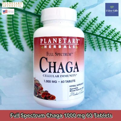 เห็ดหิ้งไซบีเรีย ชาก้า Full Spectrum Chaga 1000 mg 60 Tablets - Planetary Herbals