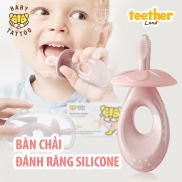 Bàn Chải Đánh Răng, Gặm Nướu Silicone BABY TATTOO Chuyên Dụng Cho Bé 0