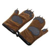 Hot Selling Microwave Oven Mitts Heat Resistant Cotton Gloves Bear Paw Heat Insulated Baking Gloves