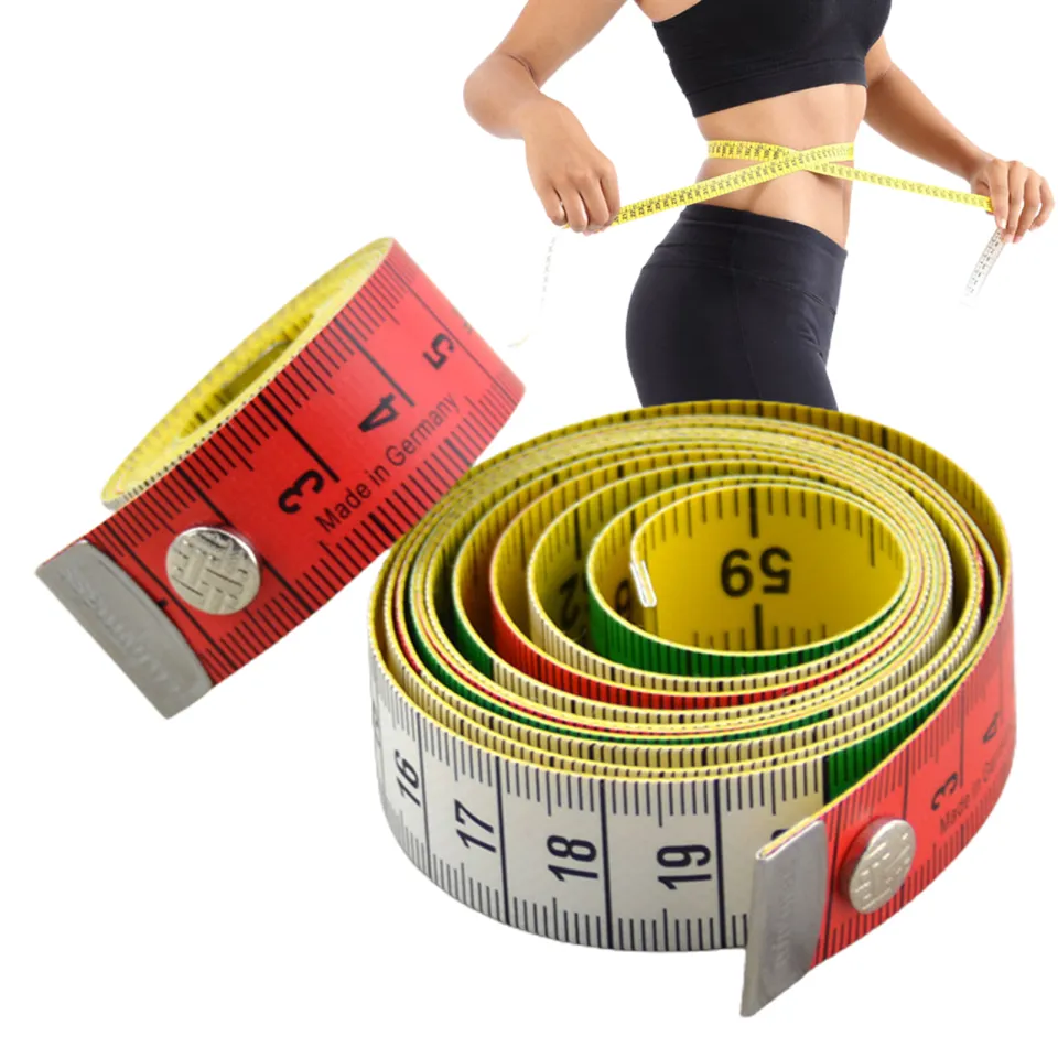 Soft Tape Measure for Body Measuring Tape Soft Sewing Tailor Fabric Cloth  Tape Measure for Weight Loss Flexible Ruler Double Scale 150cm/60inch