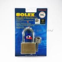 กุญแจ R-PREMIUM 50L mm. คอยาว กุญแจอย่างดี ระบบล็อคลูกปืนมาสเตอร์คีย์ (MASTER KEY) SOLEX