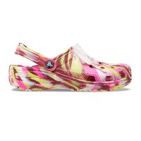 Crocs รองเท้าแตะ Classic Marbled Clog | Electric Pink/Multi ( 206867-6RW )