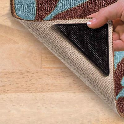 4Pcs Bathroom carpet slip sticker anti-slip bath mat grippers reusable washable