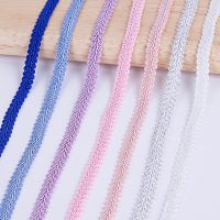 10y 12mm Lace Trim Ribbon White Silver Centipede Braided Lace DIY Craft Sewing Accessories Wedding Decoration Fabric Curve Lace Pipe Fittings Accessor